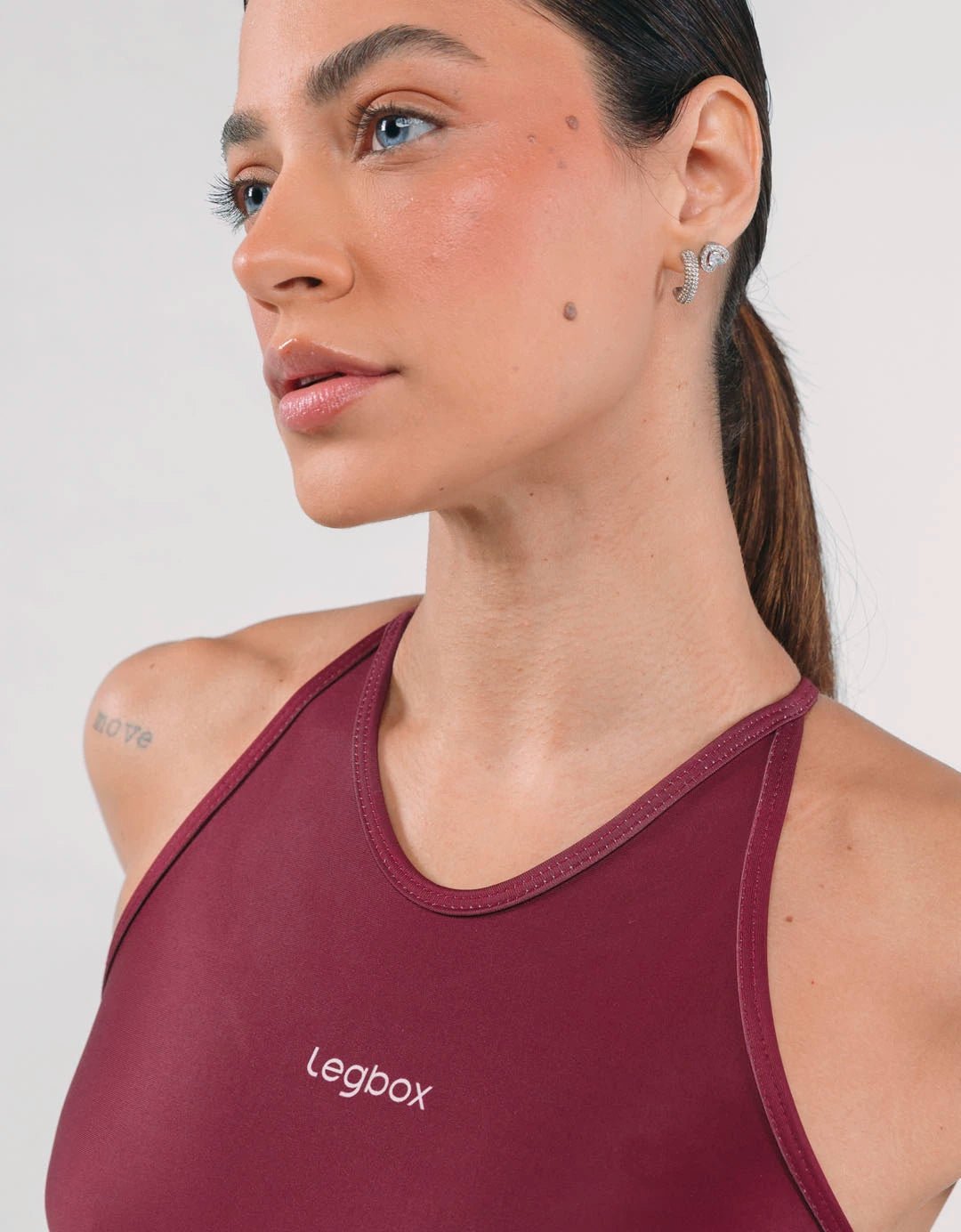 Macaquinho Fitness Canva Vinho - Legbox