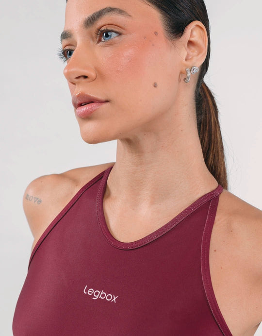 Macaquinho Fitness Canva Vinho - Legbox