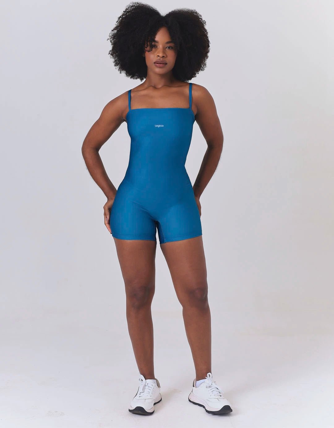 Macaquinho Fitness Linear Azul - Legbox