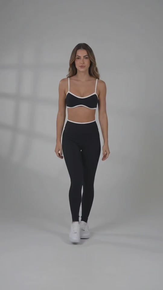 Top Fitness Concha Preto