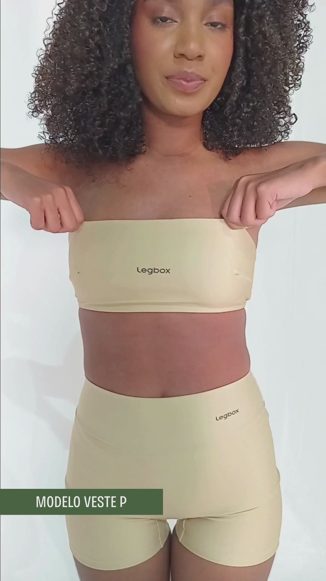 Top Fitness Faixa Nude