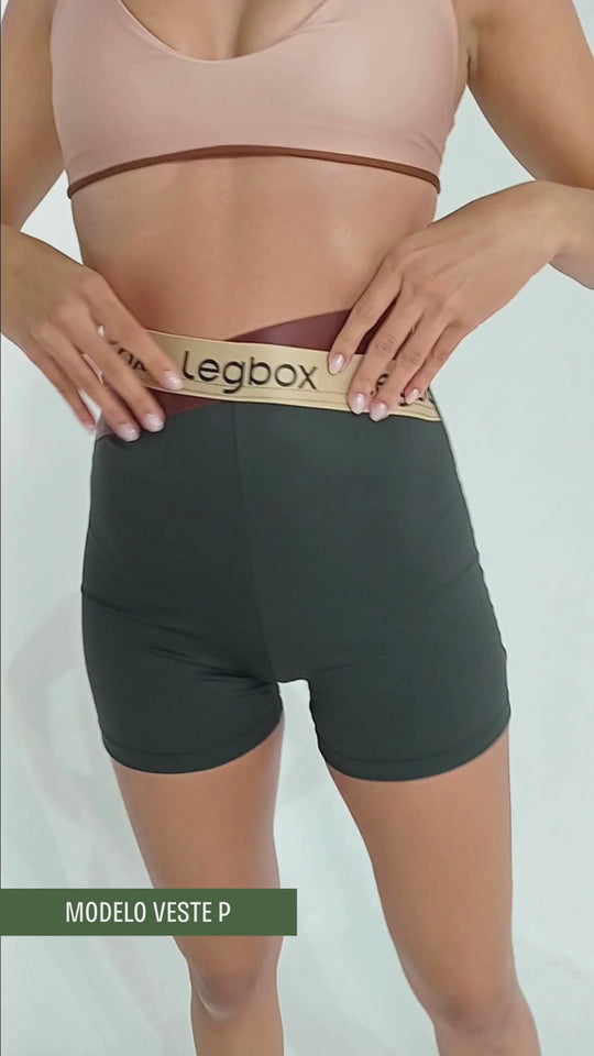 Short Fitness Feminino Crossover Nude