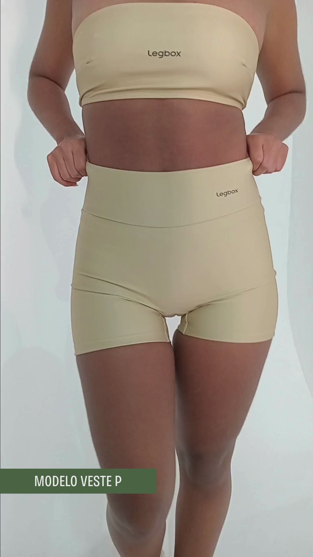 Short Fitness Feminino Camel