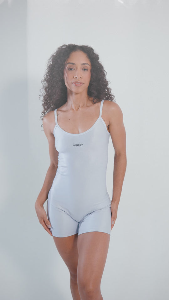 Macaquinho Fitness BPM Cinza Claro