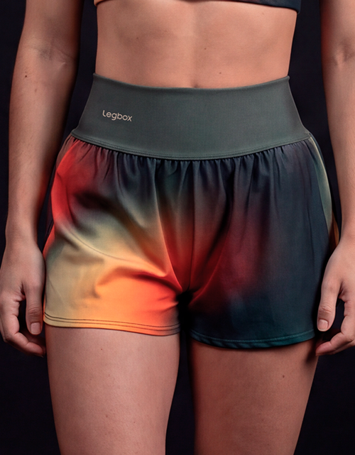 Short Corrida Feminino Duplo Boreal