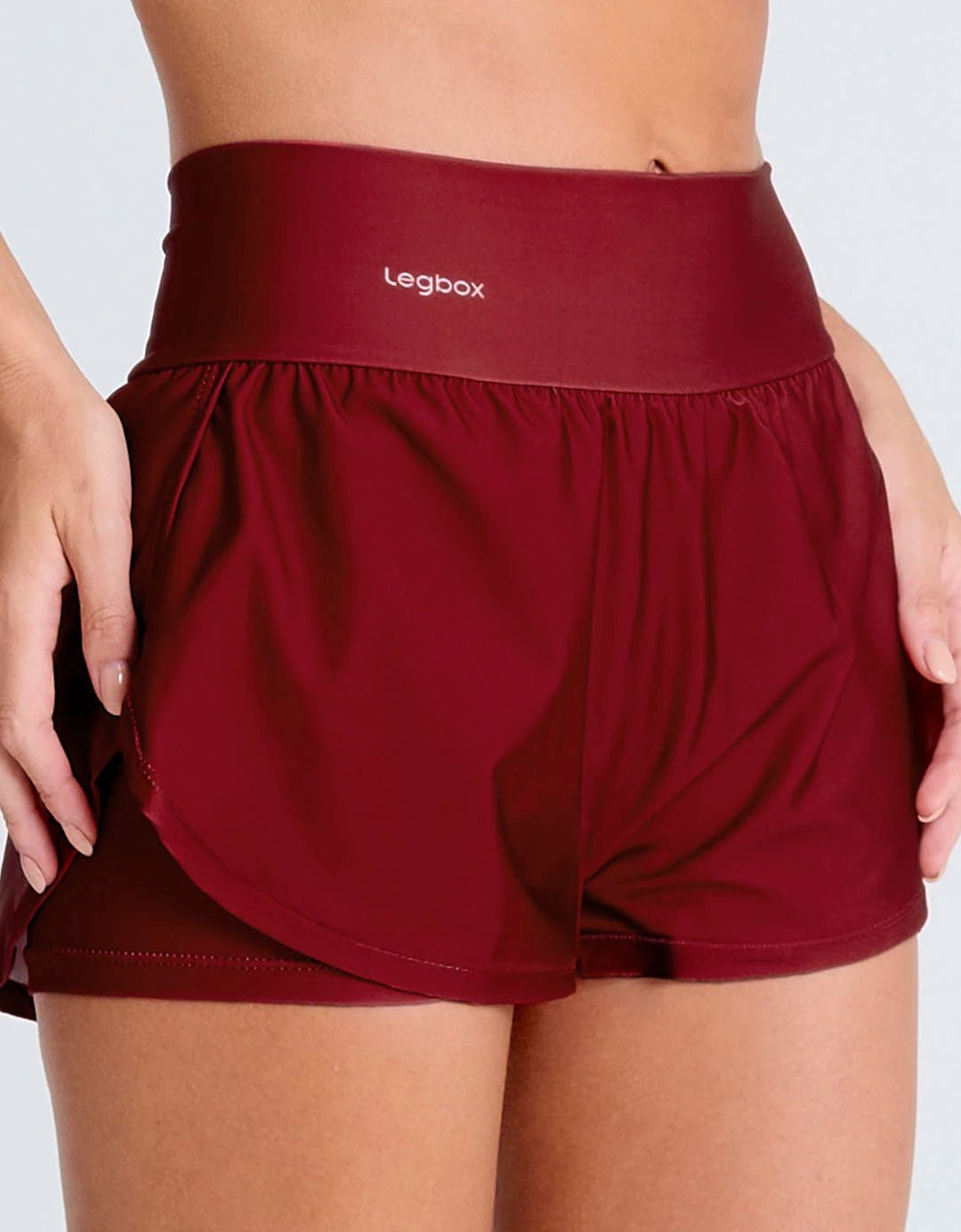 Short Corrida Duplo Bordô - Legbox
