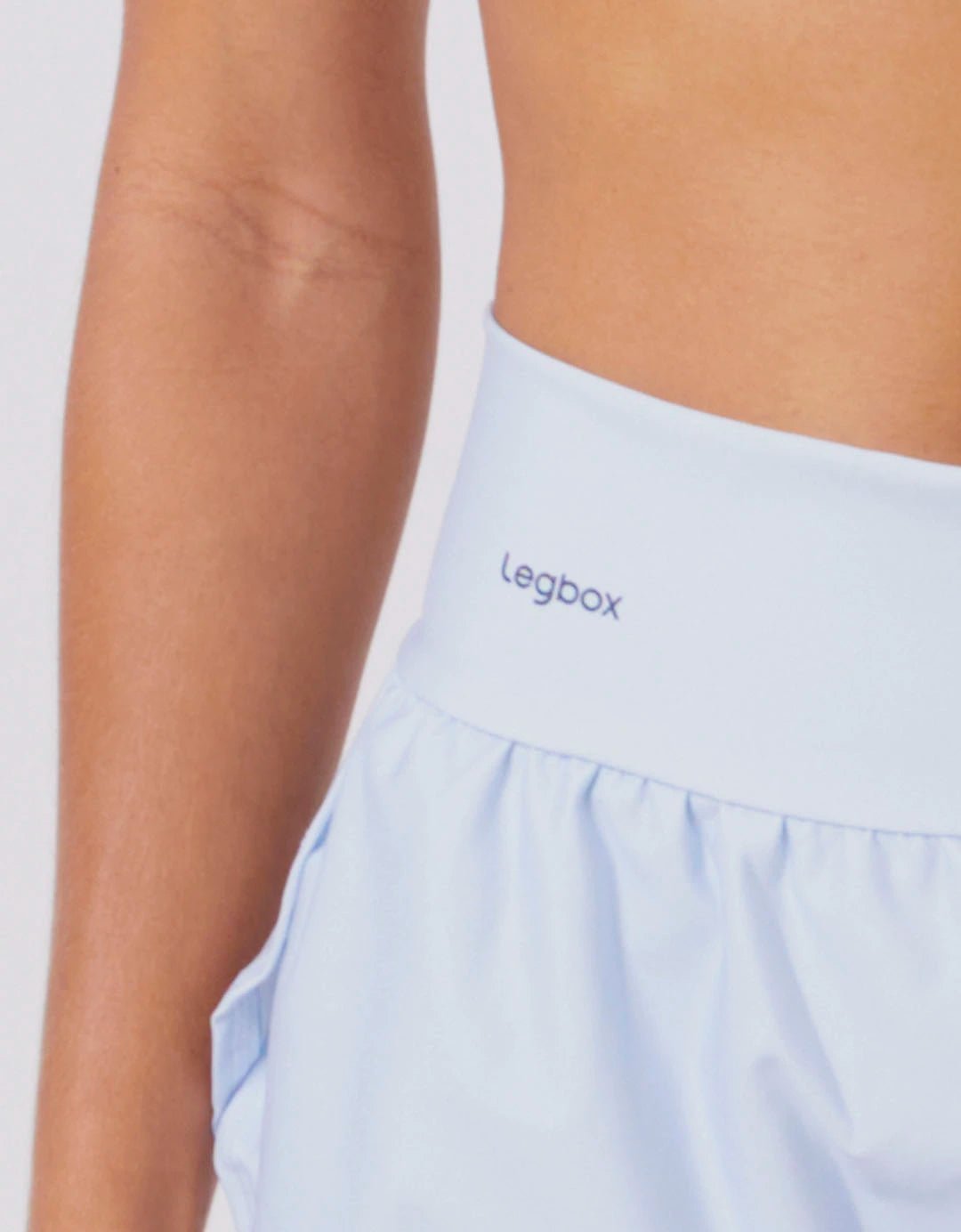 Short Corrida Feminino Duplo Cinza Claro - Legbox