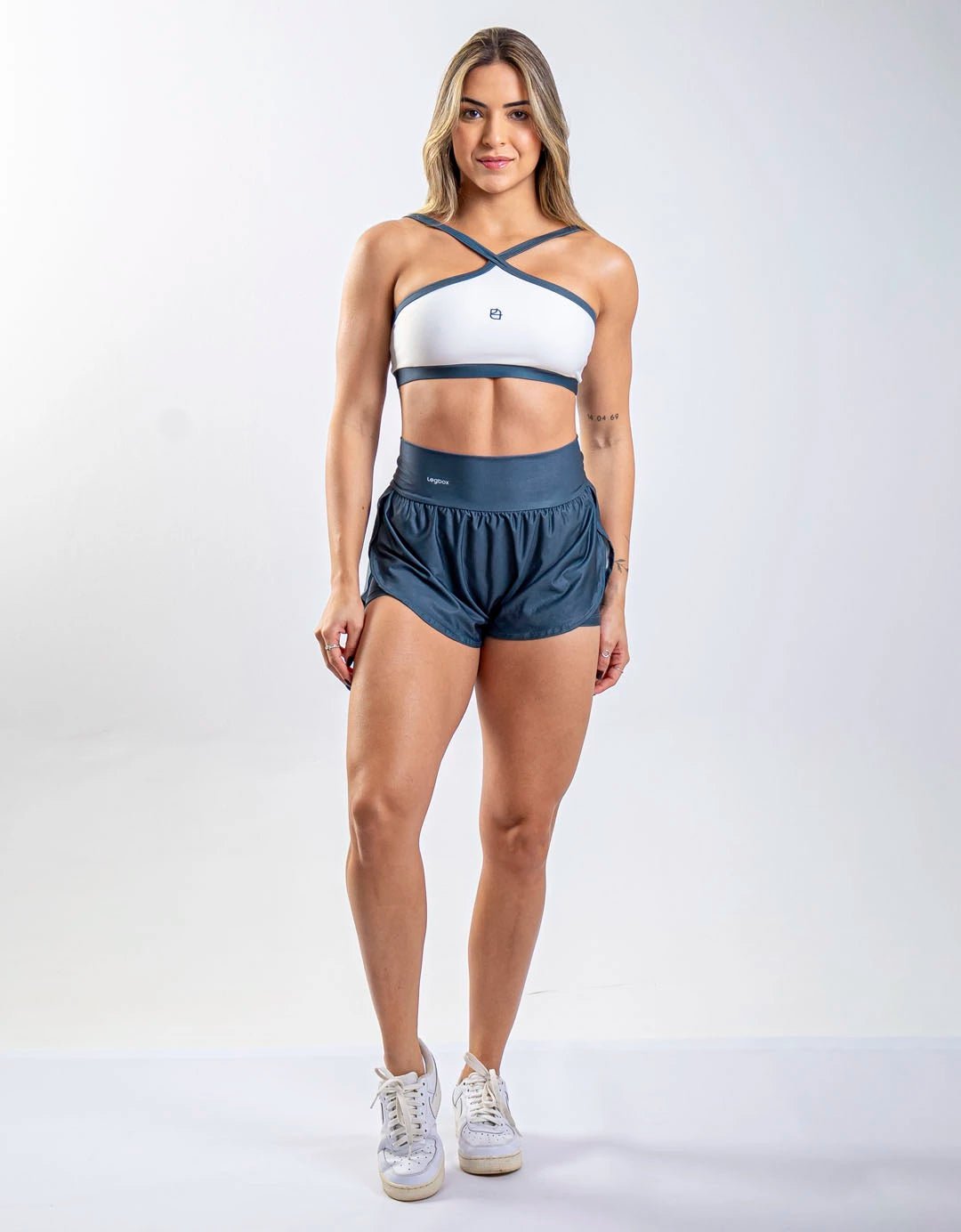 Short Corrida Feminino Duplo