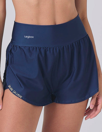 Short Corrida Feminino Duplo Mar