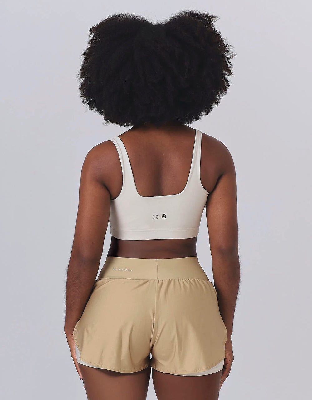 Short Corrida Feminino Duplo Nude - Legbox