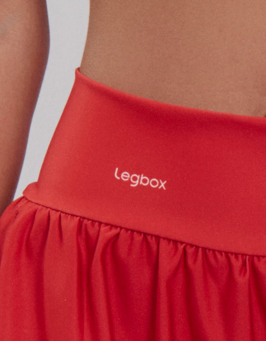 Short Corrida Feminino Duplo Red - Legbox
