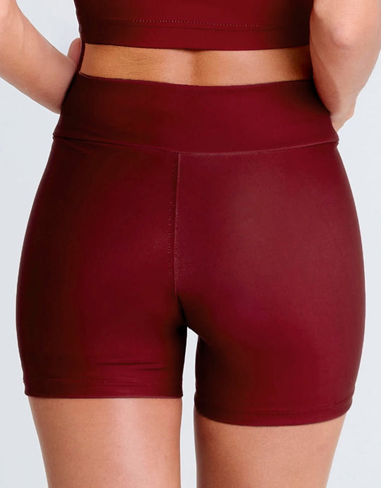 Short Fitness Feminino Bordô - Legbox