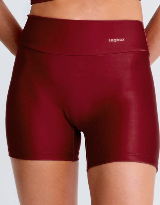 Short Fitness Feminino Bordô - Legbox