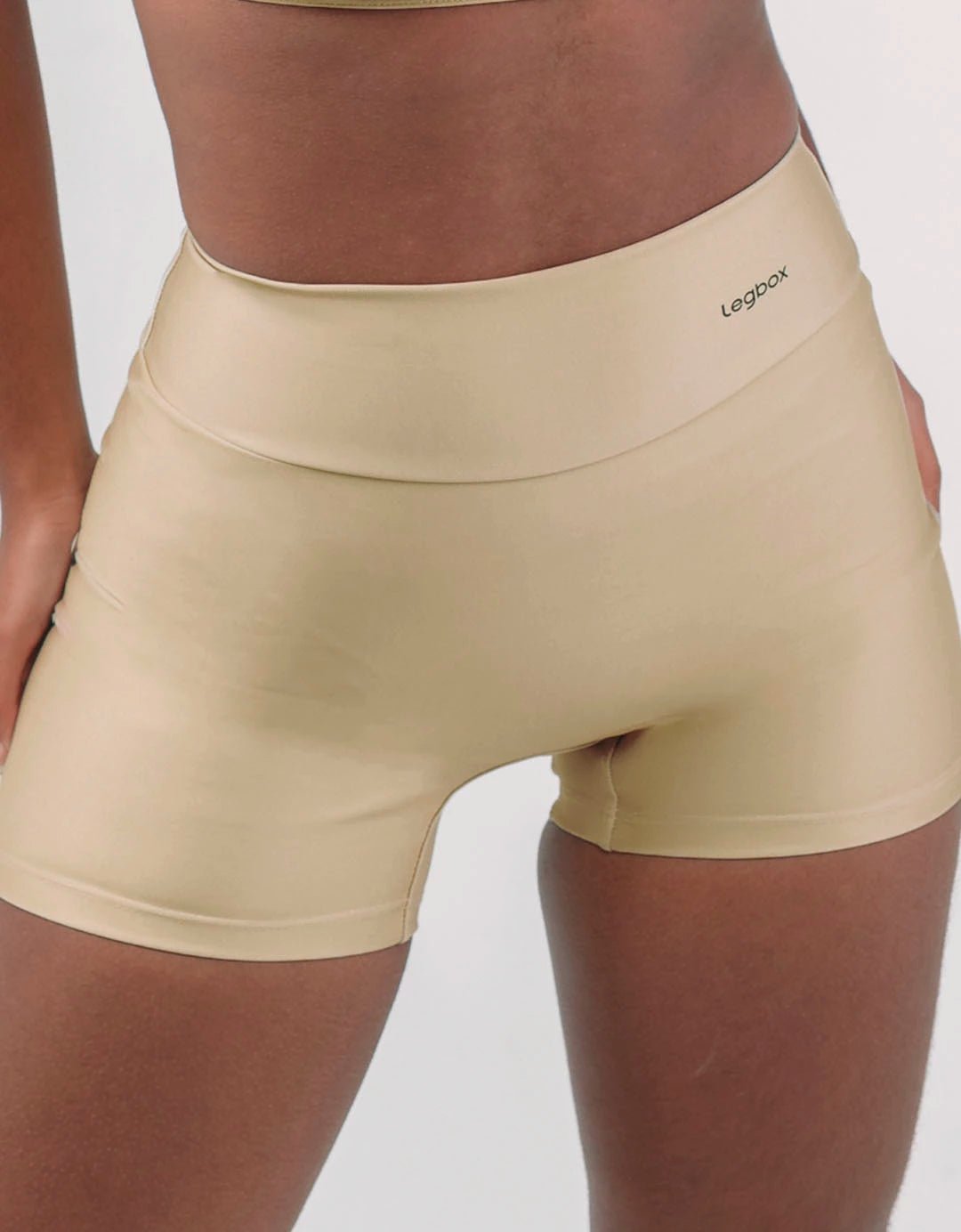 Short Fitness Feminino Camel - Legbox