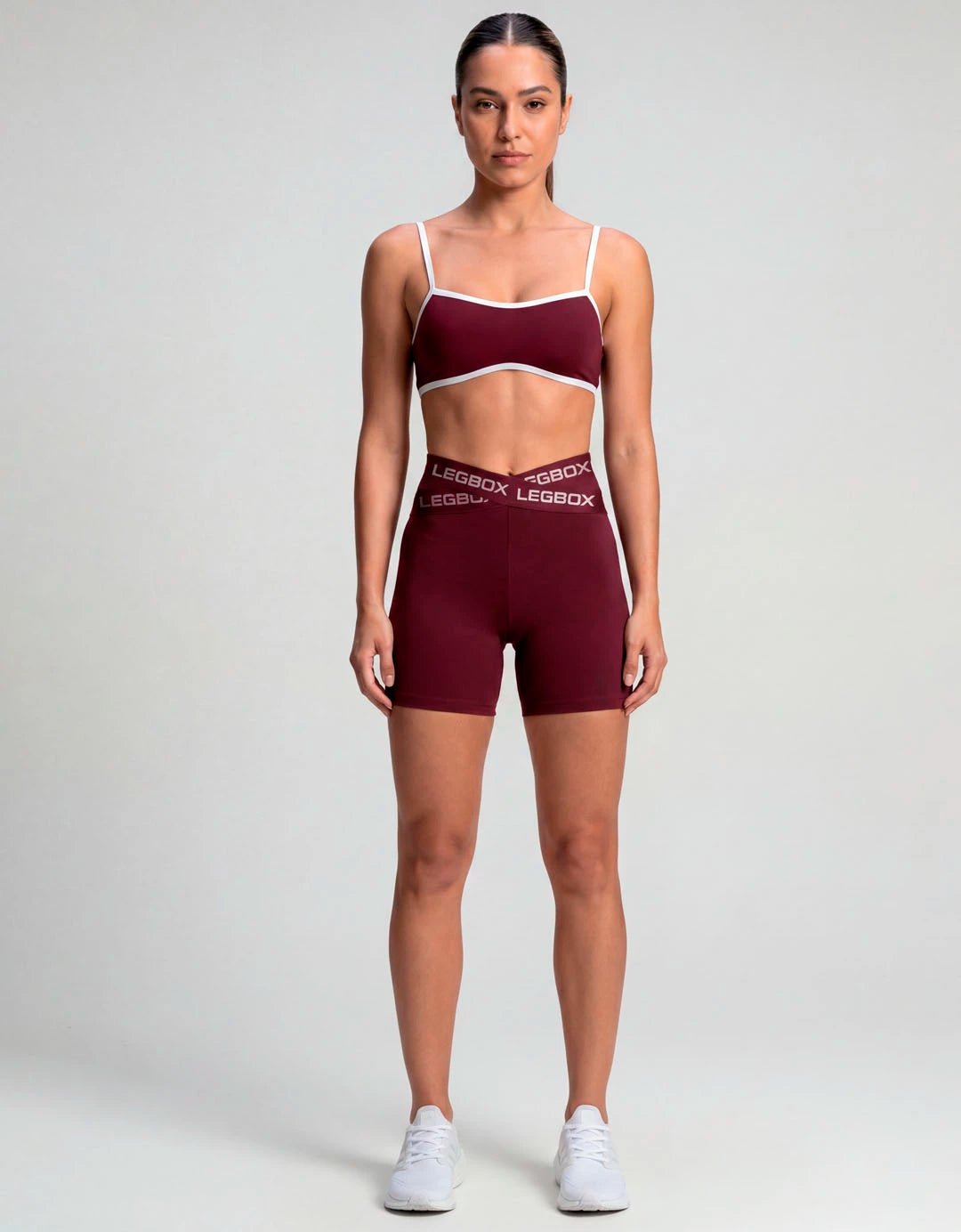 Short Fitness Feminino Cross Vinho - Legbox