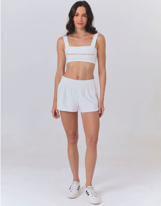 Short Fitness Feminino Rito Branco - Legbox