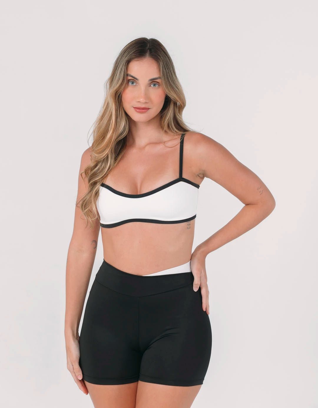 Top Fitness Concha Branco