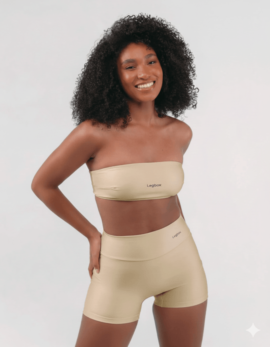 Top Fitness Faixa Nude - Legbox