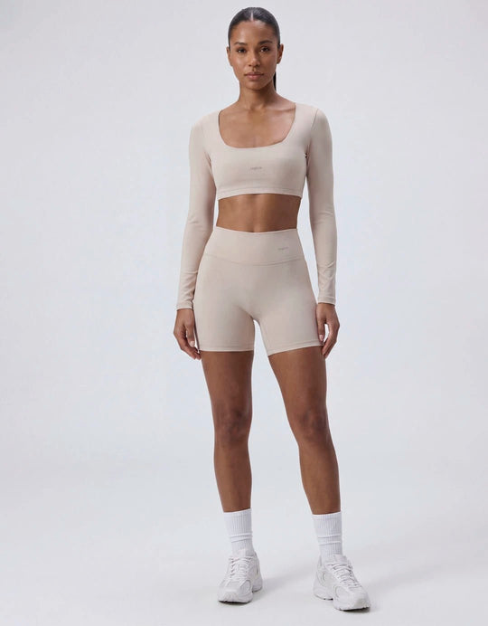Top Fitness Manga Longa Off White - Legbox