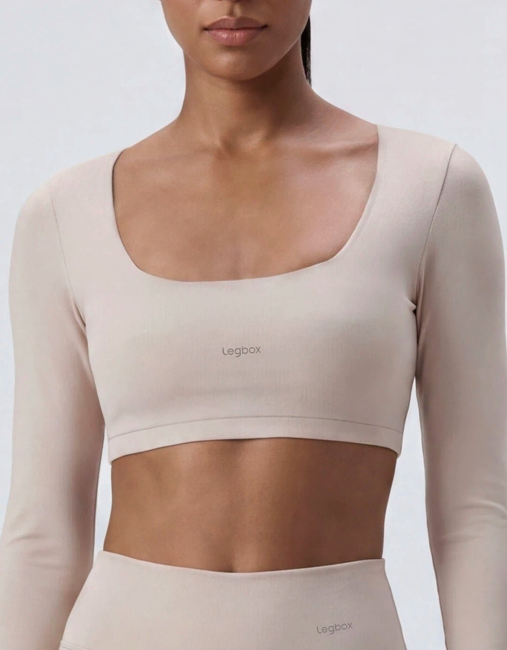Top Fitness Manga Longa Off White - Legbox