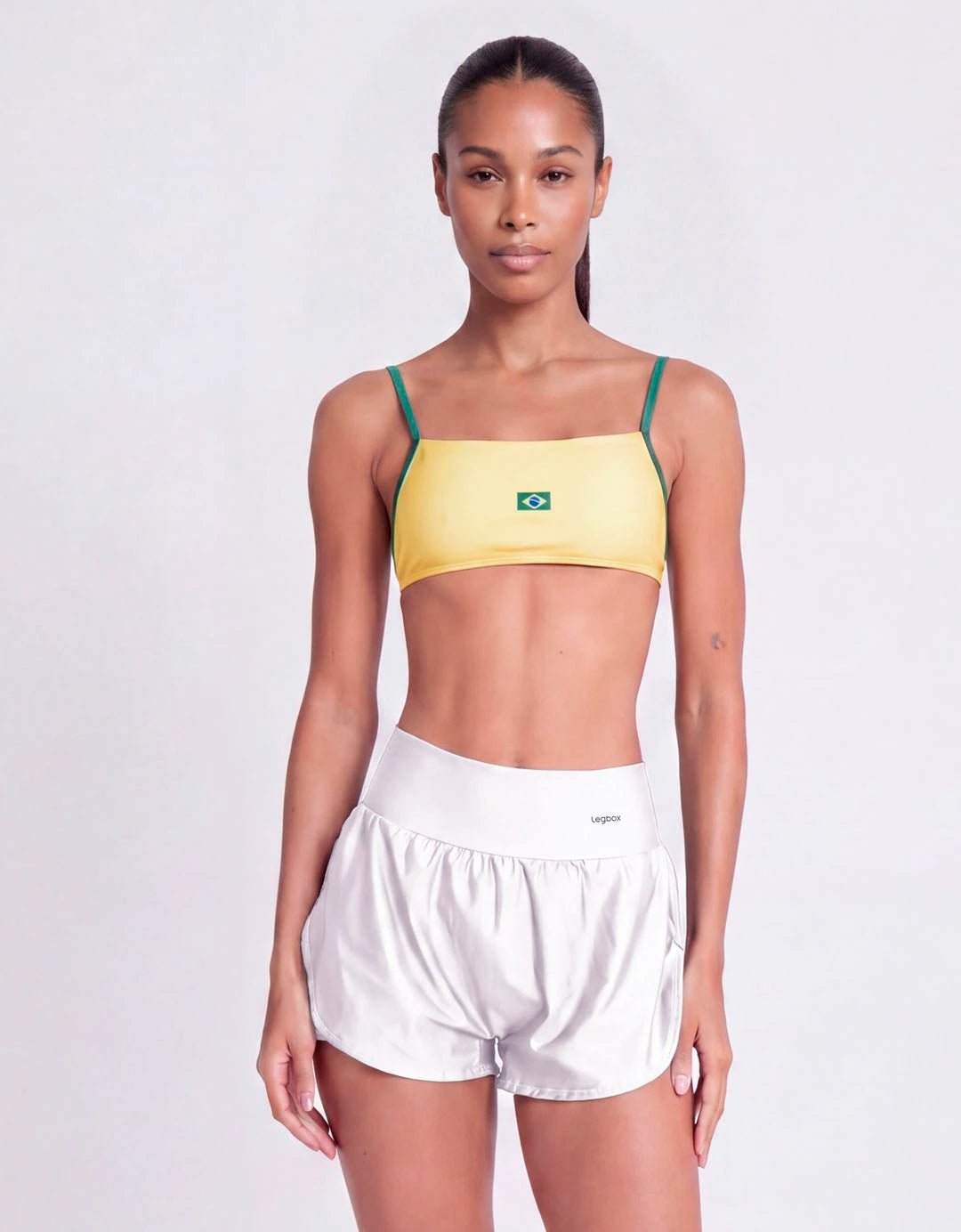 Top Fitness Minimal Amarelo Brasil - Legbox