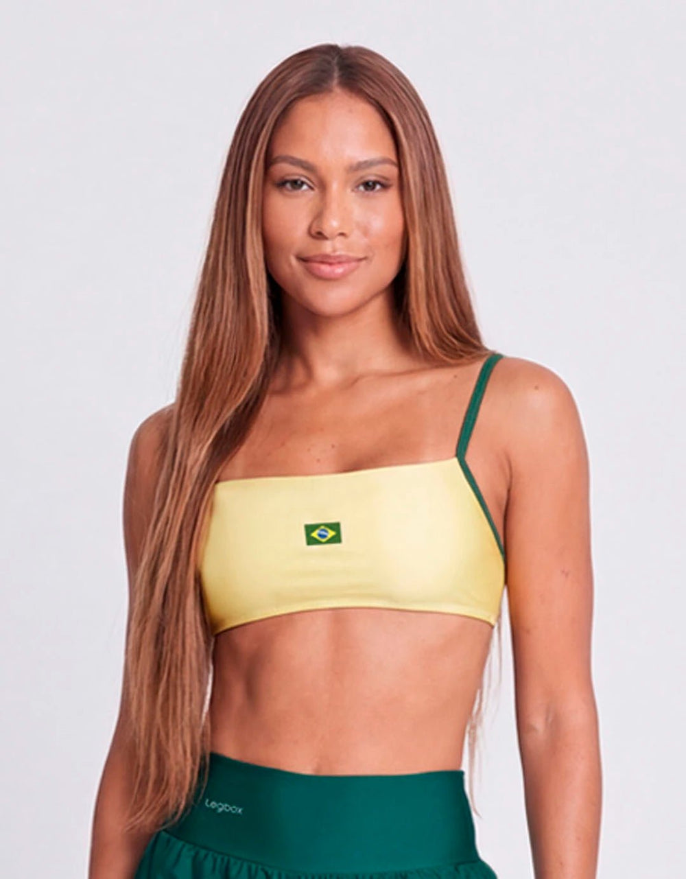 Top Fitness Minimal Amarelo Brasil - Legbox