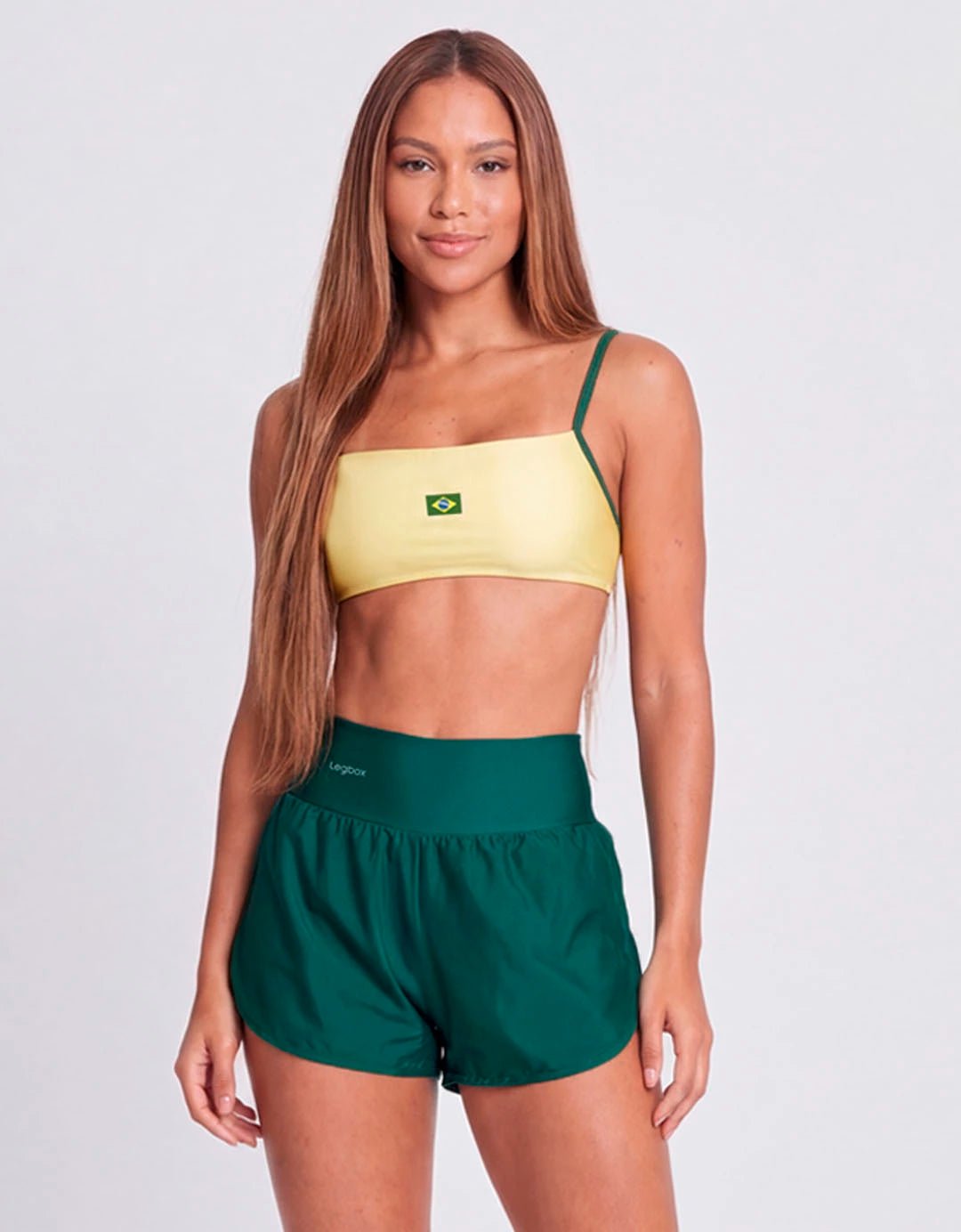 Top Fitness Minimal Amarelo Brasil - Legbox