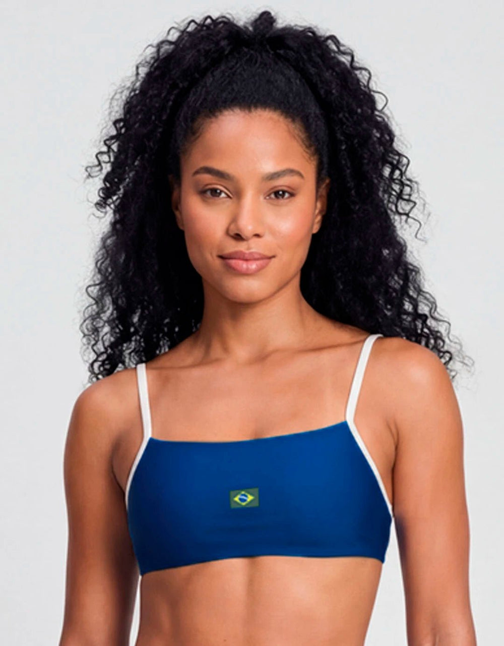 Top Fitness Minimal Azul Brasil - Legbox