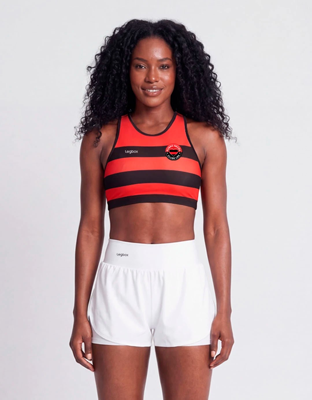 Top Fitness Pro Reversível Rubro Negro - Legbox
