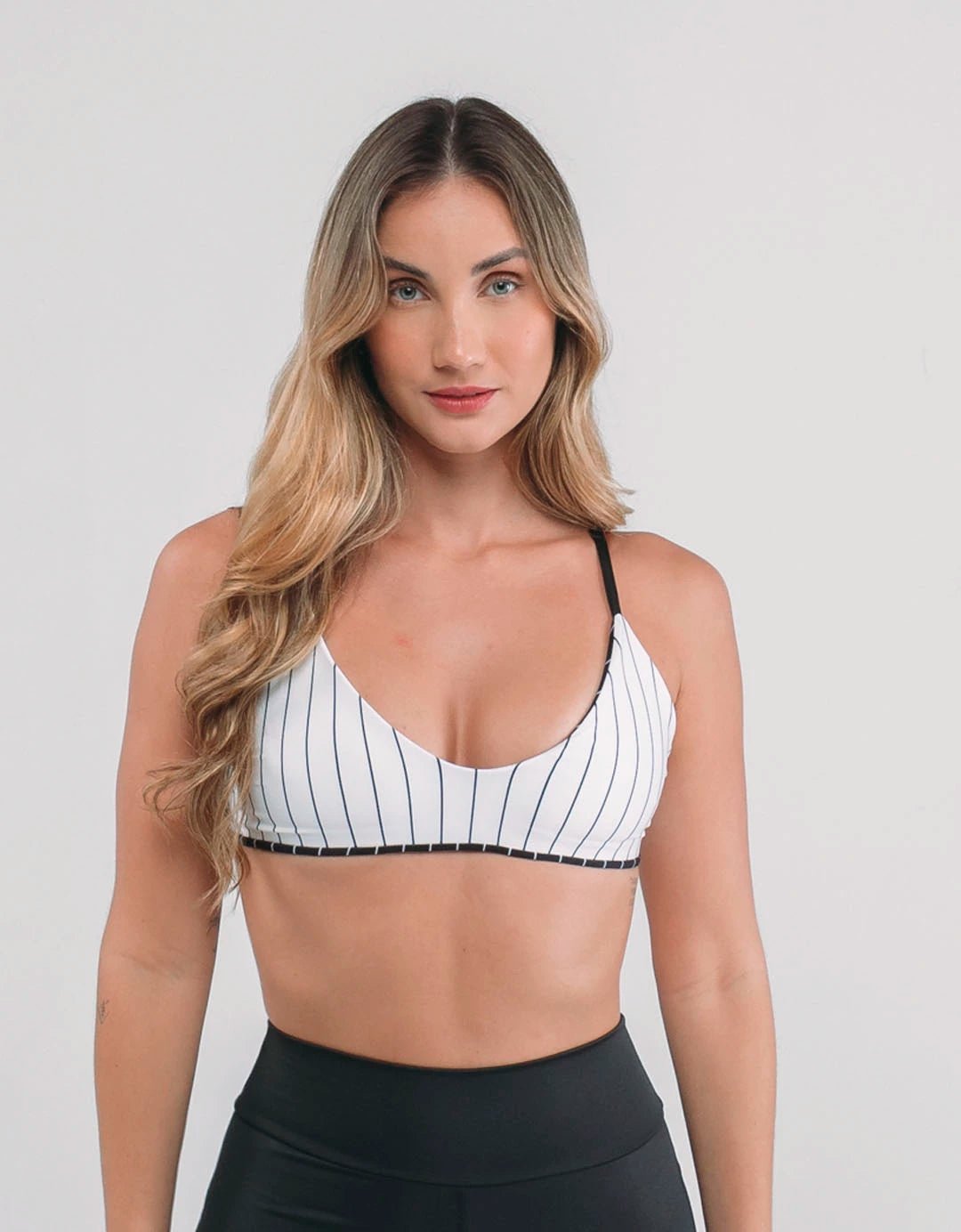 Top Fitness Reversível Ânima Listrado - Legbox