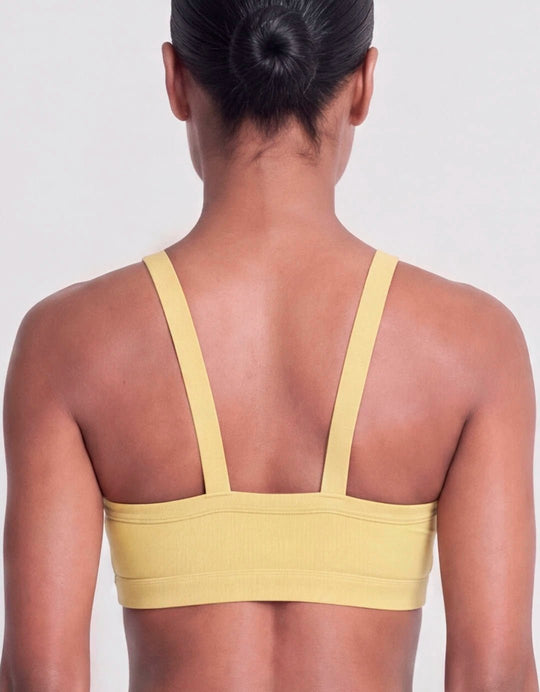 Top Fitness Twist Amarelo Brasil - Legbox