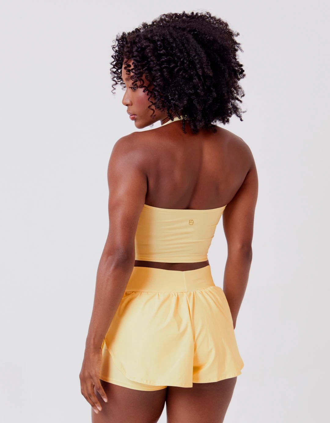 Top Fitness UP Longo Amarelo Claro - Legbox