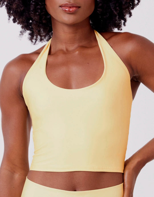 Top Fitness UP Longo Amarelo Claro - Legbox
