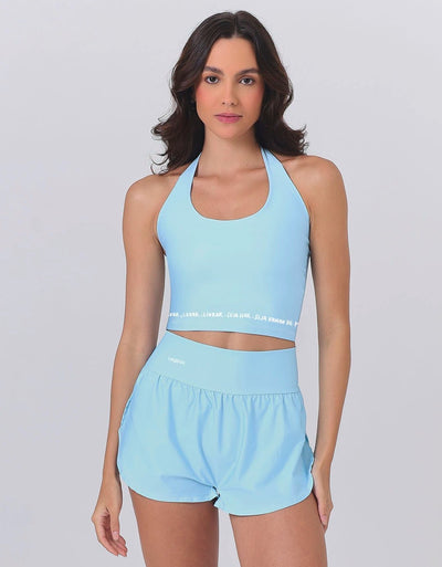 Top Fitness UP Longo Azul Bebê