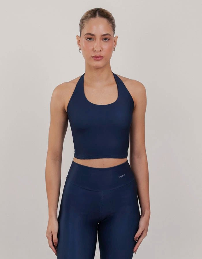 Top Fitness UP LONGO Marinho - Legbox