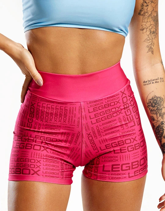 Short Fitness Feminino Glow Rosa