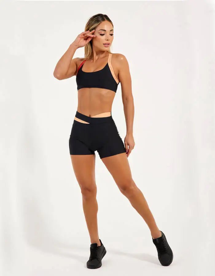 Short Fitness Feminino Cross Salmon - Legbox