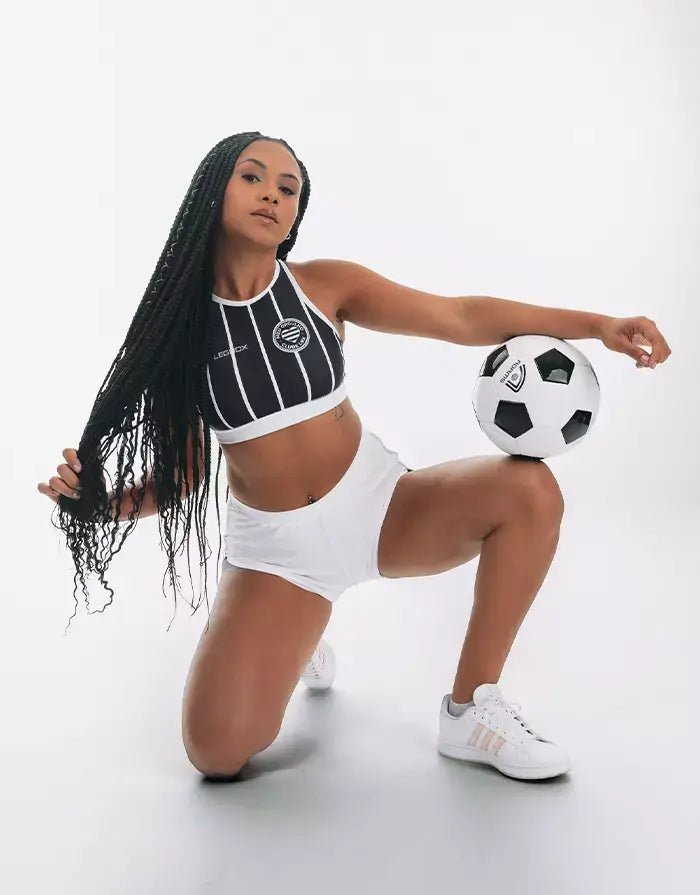 Top Fitness Clube LBX Preto e Branco - Legbox