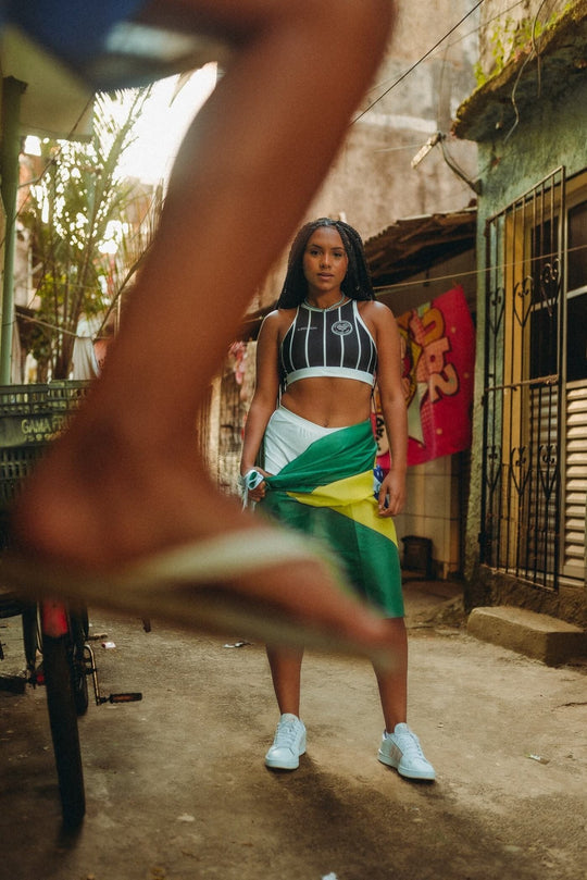 Top Fitness Clube LBX Preto e Branco - Legbox